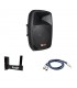 PRO DJ PB12E-MP3 Combo Cabina+Soporte+Cable de audio