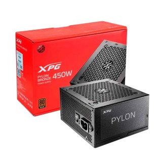 XPG by Adata Pylon fuente de poder gamer 450 watts, certificación 80 plus bronce
